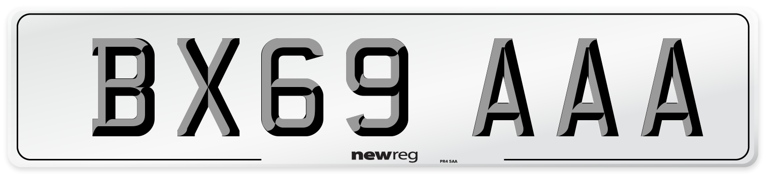 BX69 AAA Number Plate from New Reg
